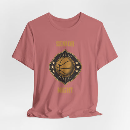 Senior Night Basketball T-Shirt | Gold & Black Hooper Tee | Perfect Gift