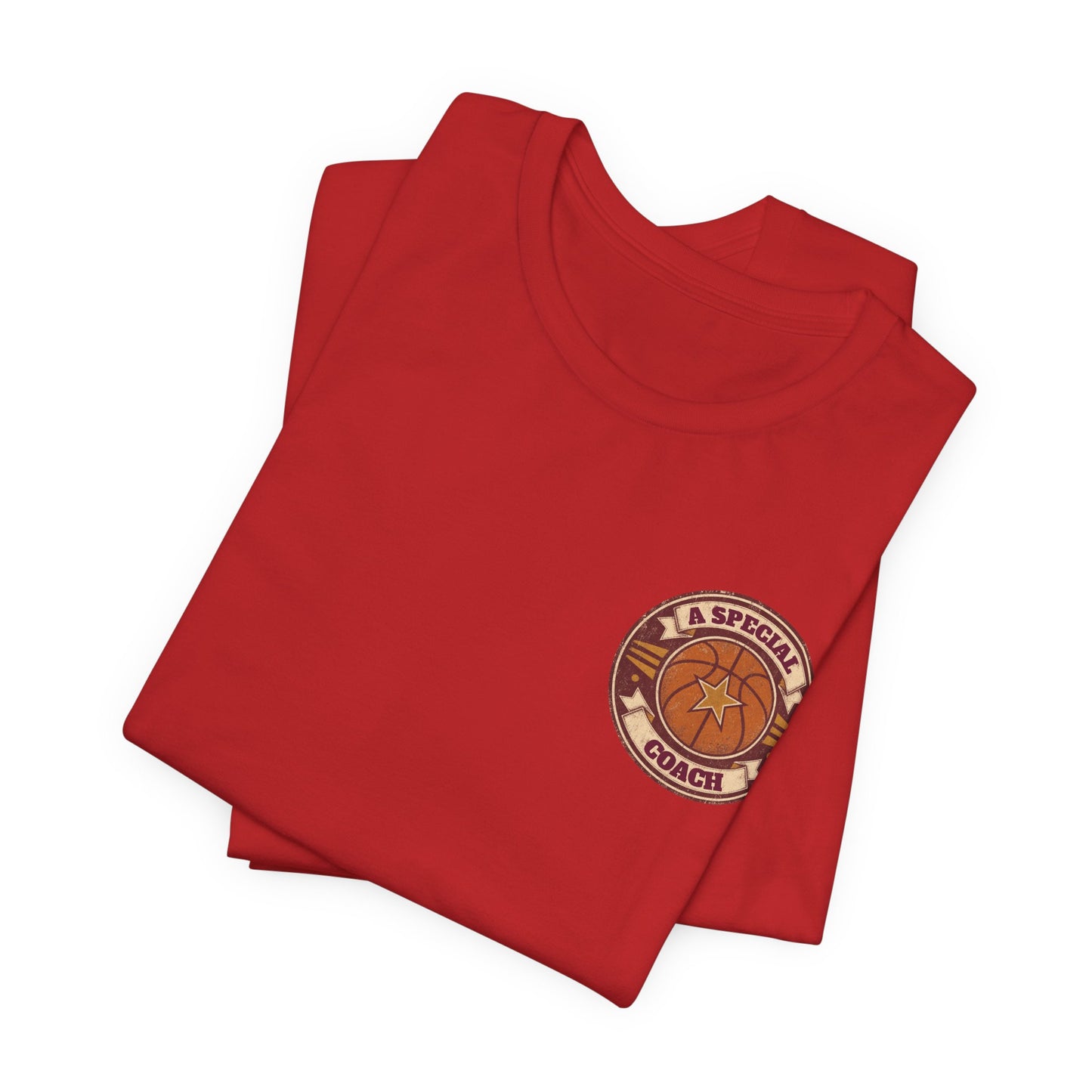 A Special Coach Basketball T-Shirt | Vintage Badge Tee | Perfect Coach Gift