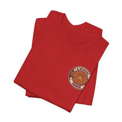 A Special Coach Basketball T-Shirt | Vintage Badge Tee | Perfect Coach Gift