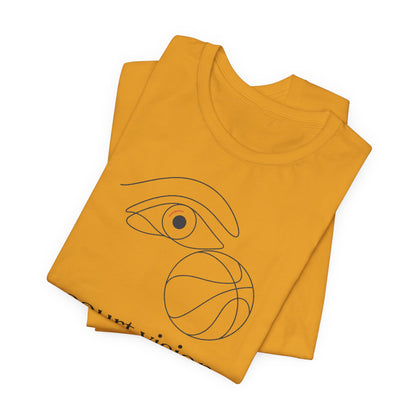 Court Vision Basketball T-Shirt | Minimalist Hooper Tee | Perfect Gift for Players