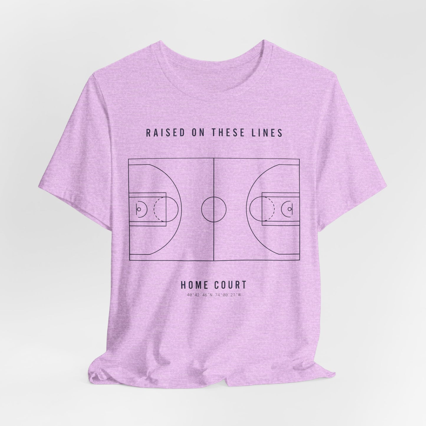 Home Court Basketball T-Shirt | Minimalistisches Basketballplatz-Shirt | Premium Hoops Streetwear