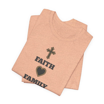 Faith Family Basketball T-Shirt | Inspirational Hooper Tee | Perfect Gift for Players