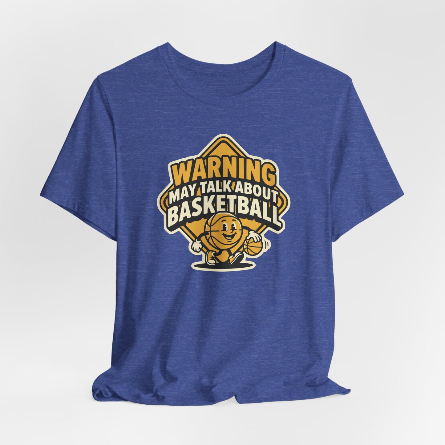 Warning: May Talk About Basketball T-Shirt | Witziger Hooper Tee | Geschenk