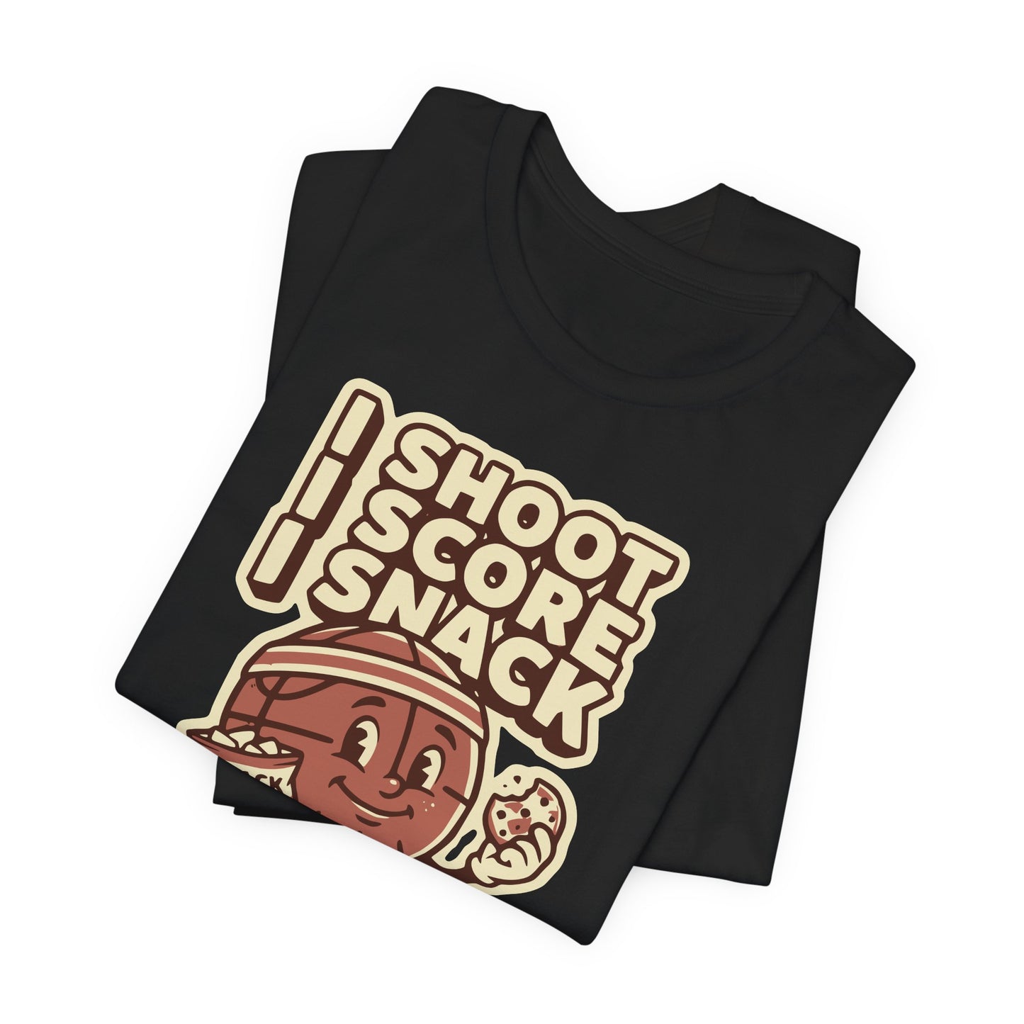 I Shoot I Score I Snack Basketball T-Shirt | Witziger Hooper Tee | Geschenk