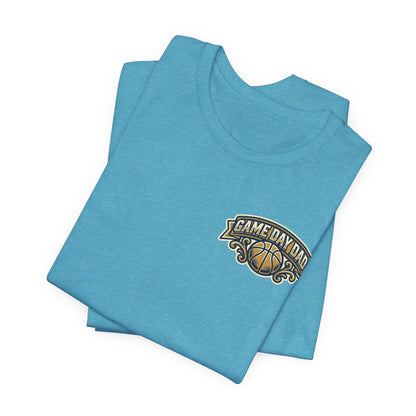 Game Day Dad Basketball T-Shirt | Navy & Gold Hooper Tee | Perfect Dad Gift