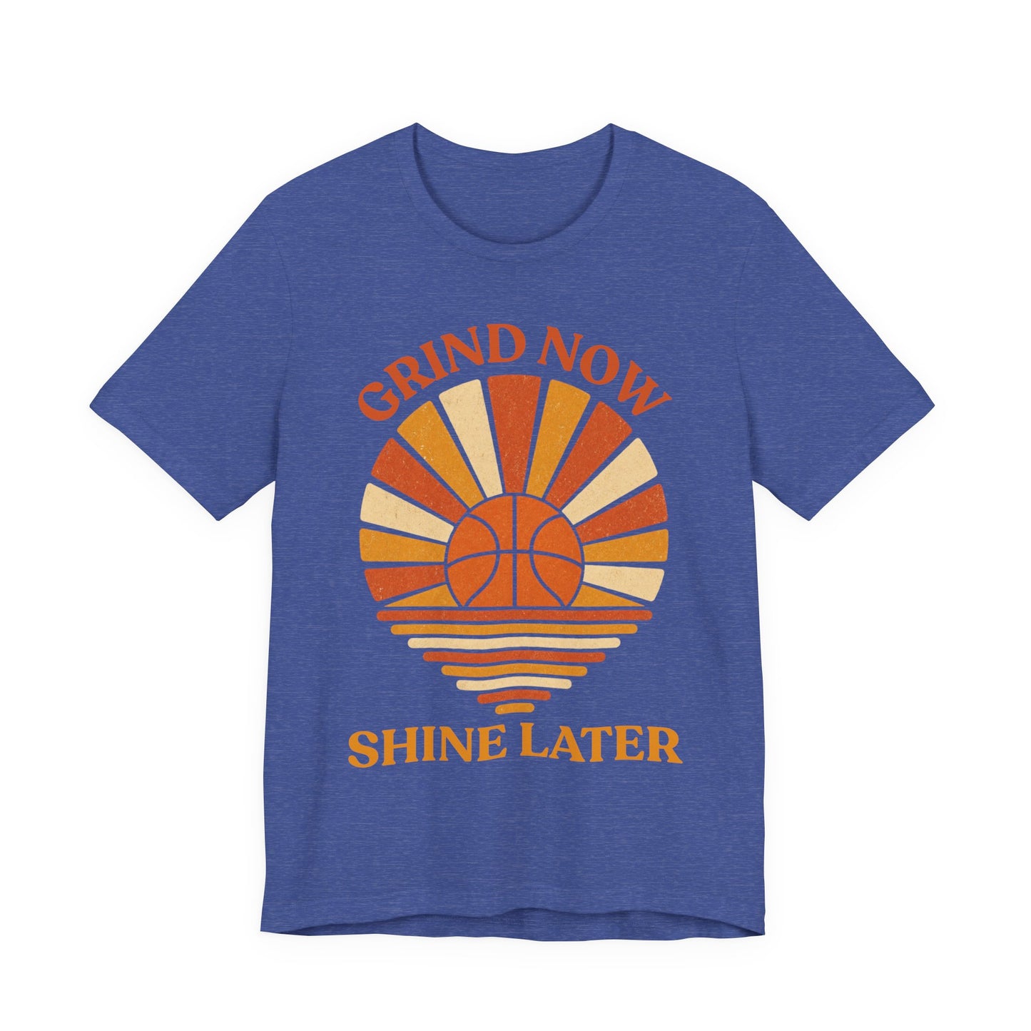 Grind Now Shine Later Basketball T-Shirt | Motivations Tee | Geschenk für Baller