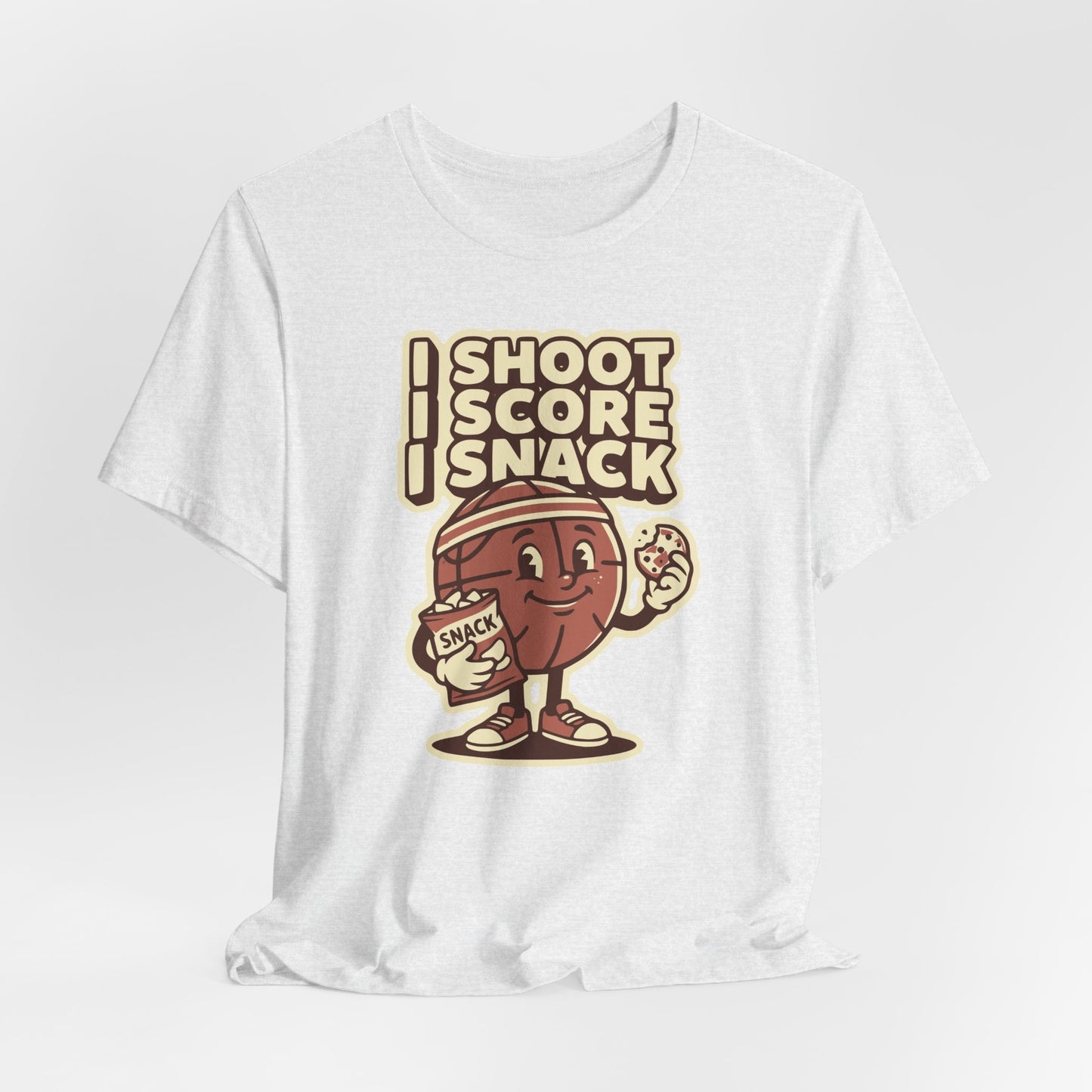 I Shoot I Score I Snack Basketball T-Shirt | Witziger Hooper Tee | Geschenk