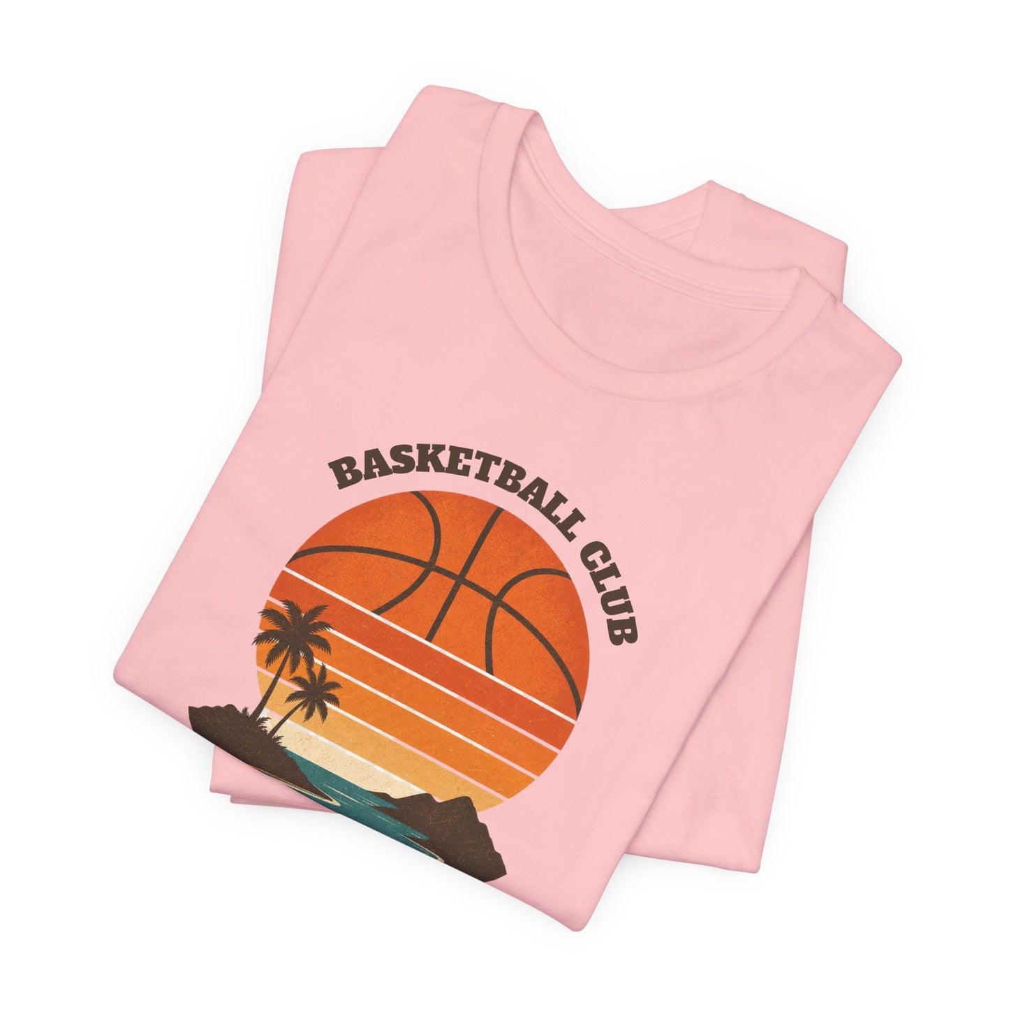 Retro Basketball Club Sunset T-Shirt | Vintage Hoops Tee | Perfect Gift