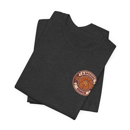 A Special Coach Basketball T-Shirt | Vintage Badge Tee | Perfect Coach Gift