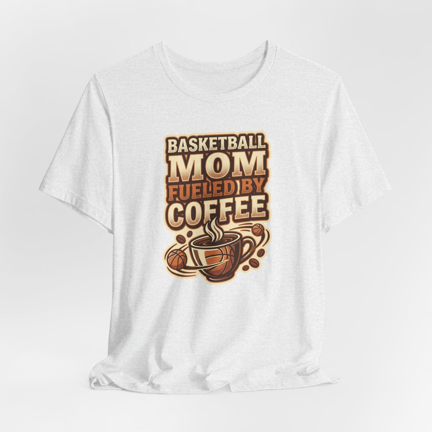 Basketball Mom Fueled by Coffee T-Shirt | Hooper Mom Tee | Perfektes Geschenk