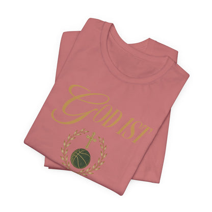 God First Ball 2nd Basketball T-Shirt | Faith-Inspired Hooper Tee | Perfect Gift