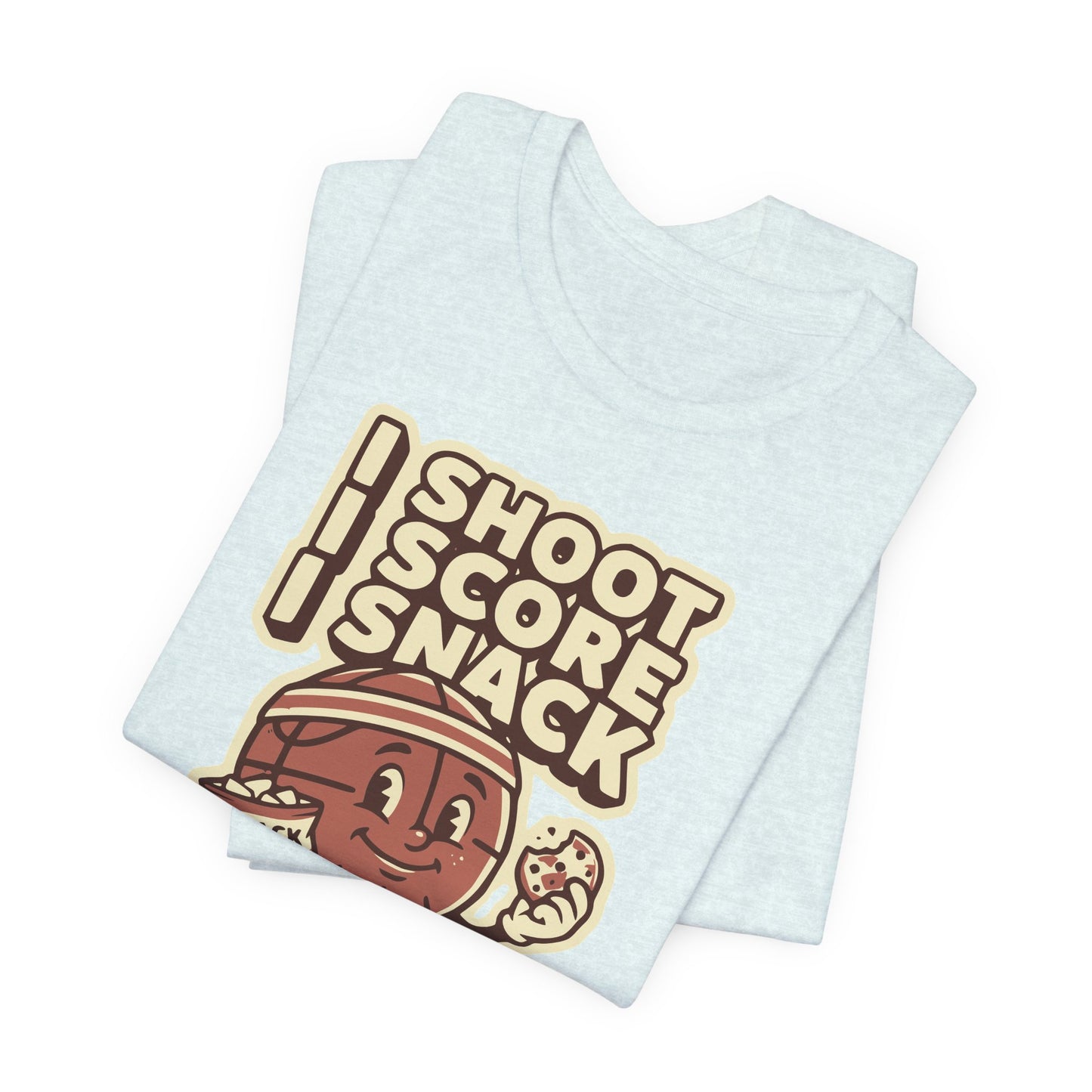 I Shoot I Score I Snack Basketball T-Shirt | Witziger Hooper Tee | Geschenk