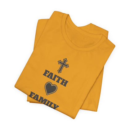 Faith Family Basketball T-Shirt | Inspirational Hooper Tee | Perfect Gift for Players