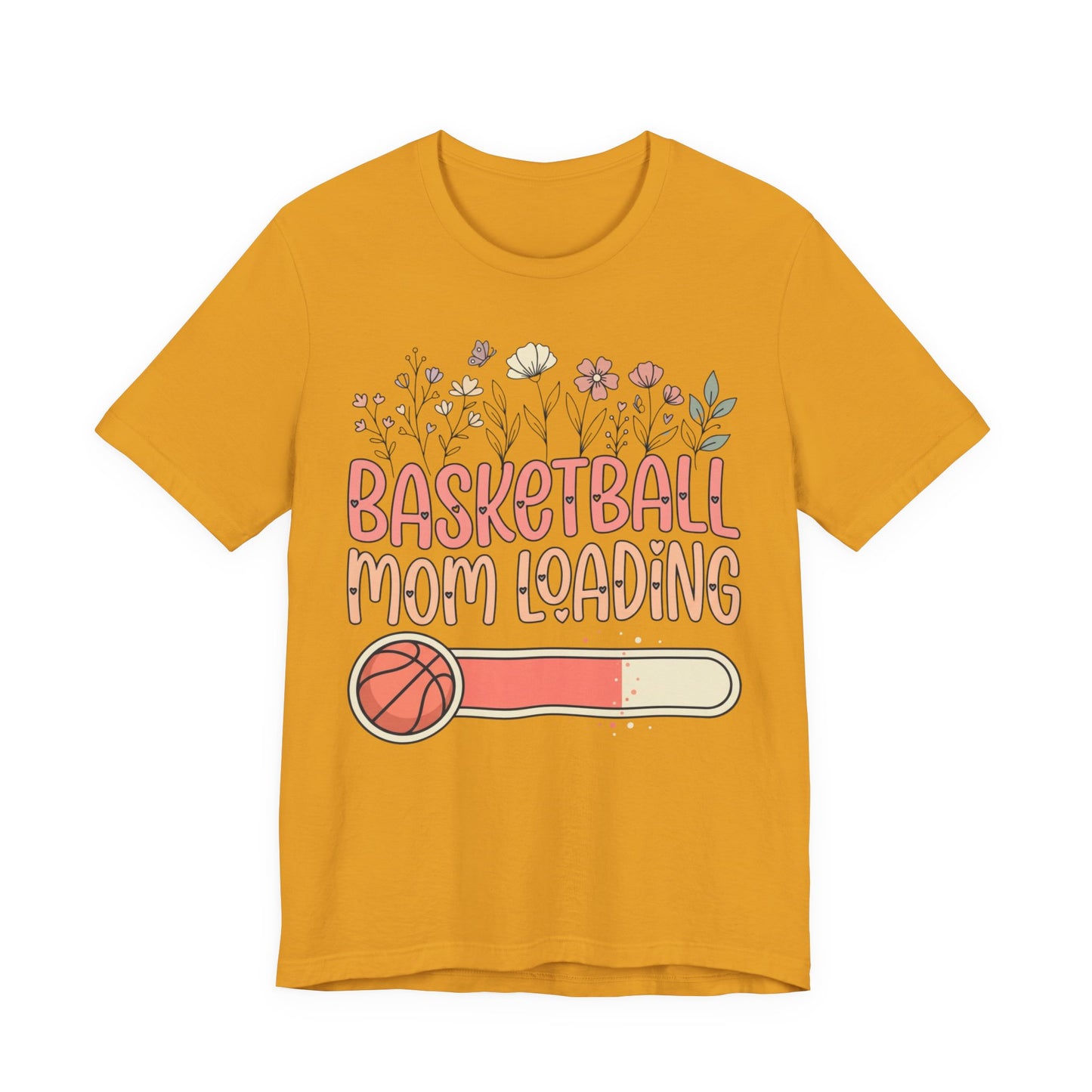 Basketball Mom Loading Floral T-Shirt | Mom Life Tee | Perfektes Geschenk für Hooper-Mütter