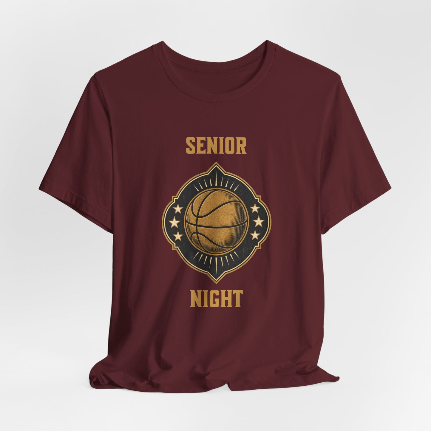 Senior Night Basketball T-Shirt | Gold & Black Hooper Tee | Perfect Gift