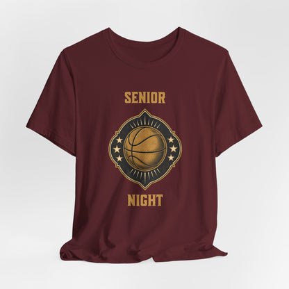 Senior Night Basketball T-Shirt | Gold & Black Hooper Tee | Perfect Gift