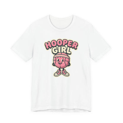 Hooper Girl Basketball T-Shirt | Retro Cartoon Tee | Perfect Gift for Female Players