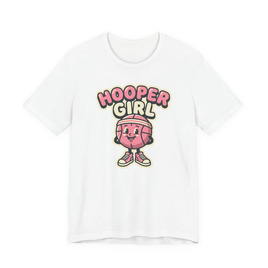 Hooper Girl Basketball T-Shirt | Retro Cartoon Tee | Perfect Gift for Female Players