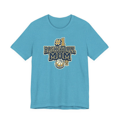 #1 Basketball Mom Tee | Navy & Gold Award Graphic | Perfect Gift for Hooper Parents