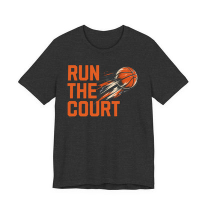 Run The Court Basketball T-Shirt | Motion Hooper Tee | Perfect Gift for Players