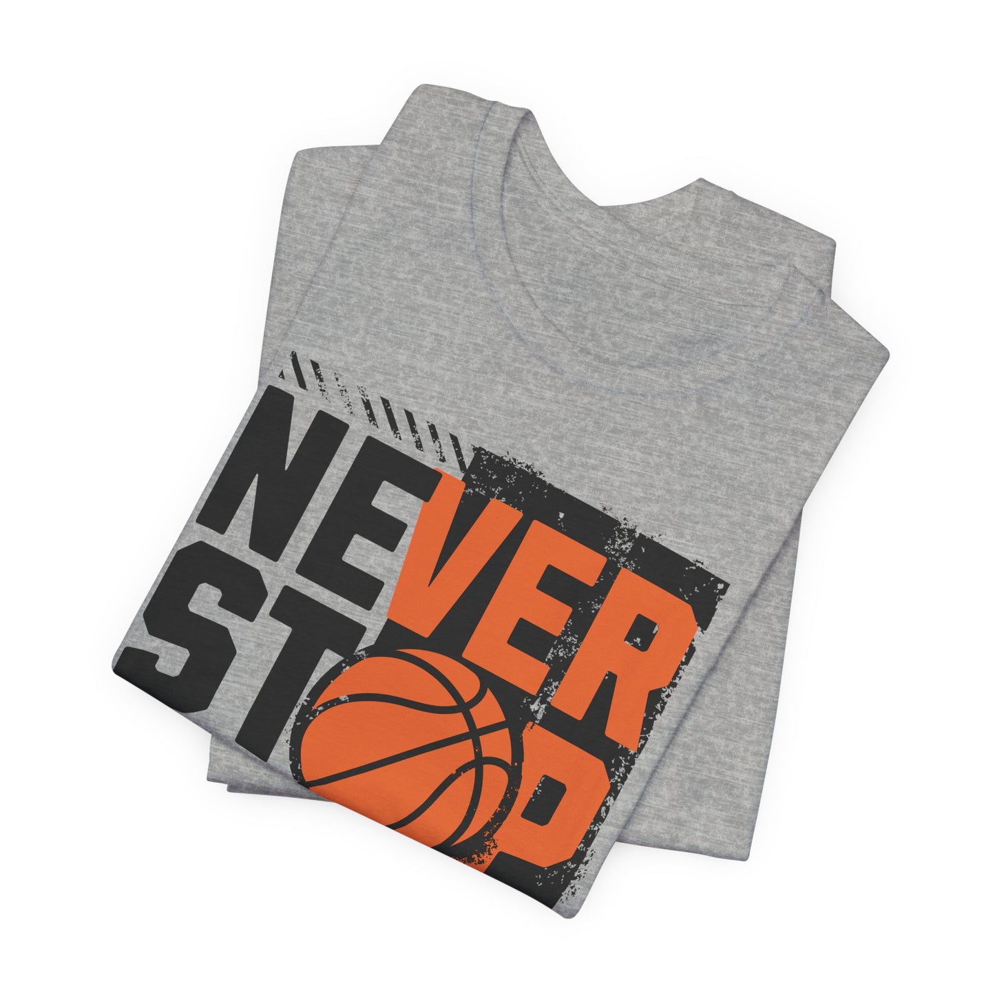 Never Stop Respect The Game Basketball T-Shirt | Motivations Tee | Geschenk für Hooper