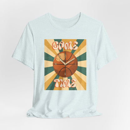 Game Time Basketball Clock T-Shirt | Retro Hooper Tee | Perfect Gift for Ball Players