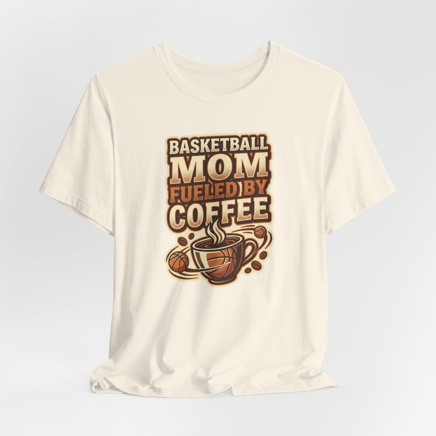 Basketball Mom Fueled by Coffee T-Shirt | Hooper Mom Tee | Perfektes Geschenk