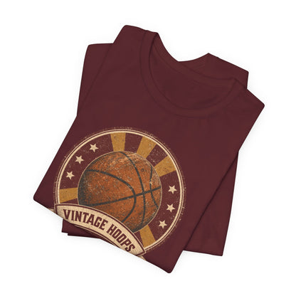 Vintage Hoops Basketball T-Shirt | Retro Distressed Tee | Perfect Gift for Hoopers