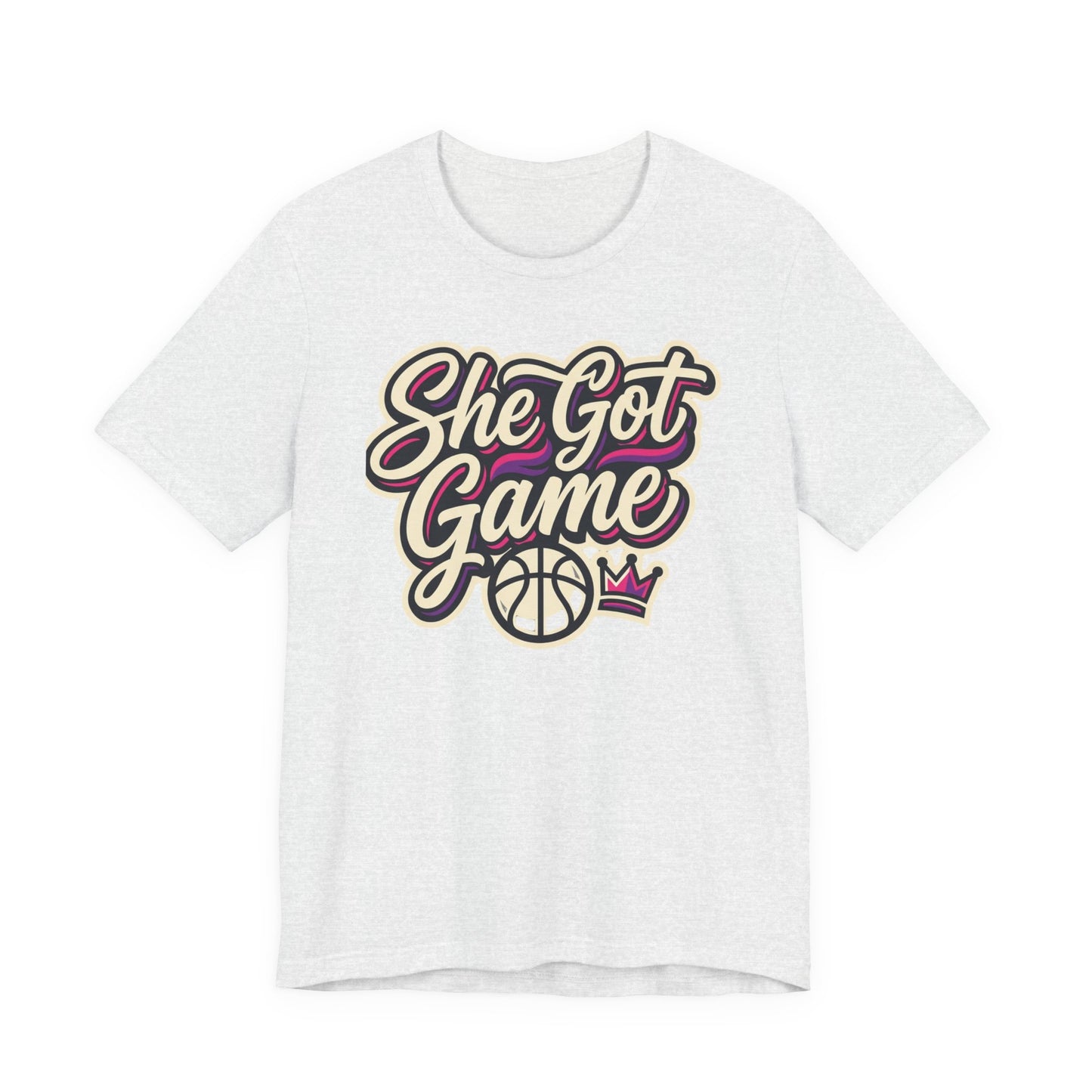 She Got Game Basketball T-Shirt | Women's Hoops Tee | Perfect Gift for Female Players
