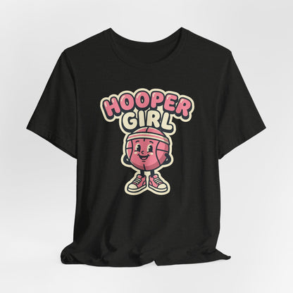 Hooper Girl Basketball T-Shirt | Retro Cartoon Tee | Perfect Gift for Female Players