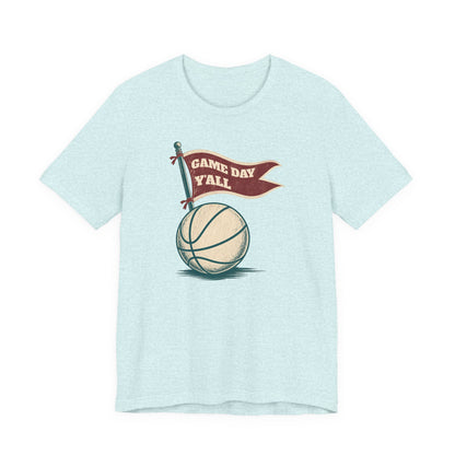 Game Day Y'all Basketball T-Shirt | Vintage Flag Tee | Perfect Gift for Hoopers