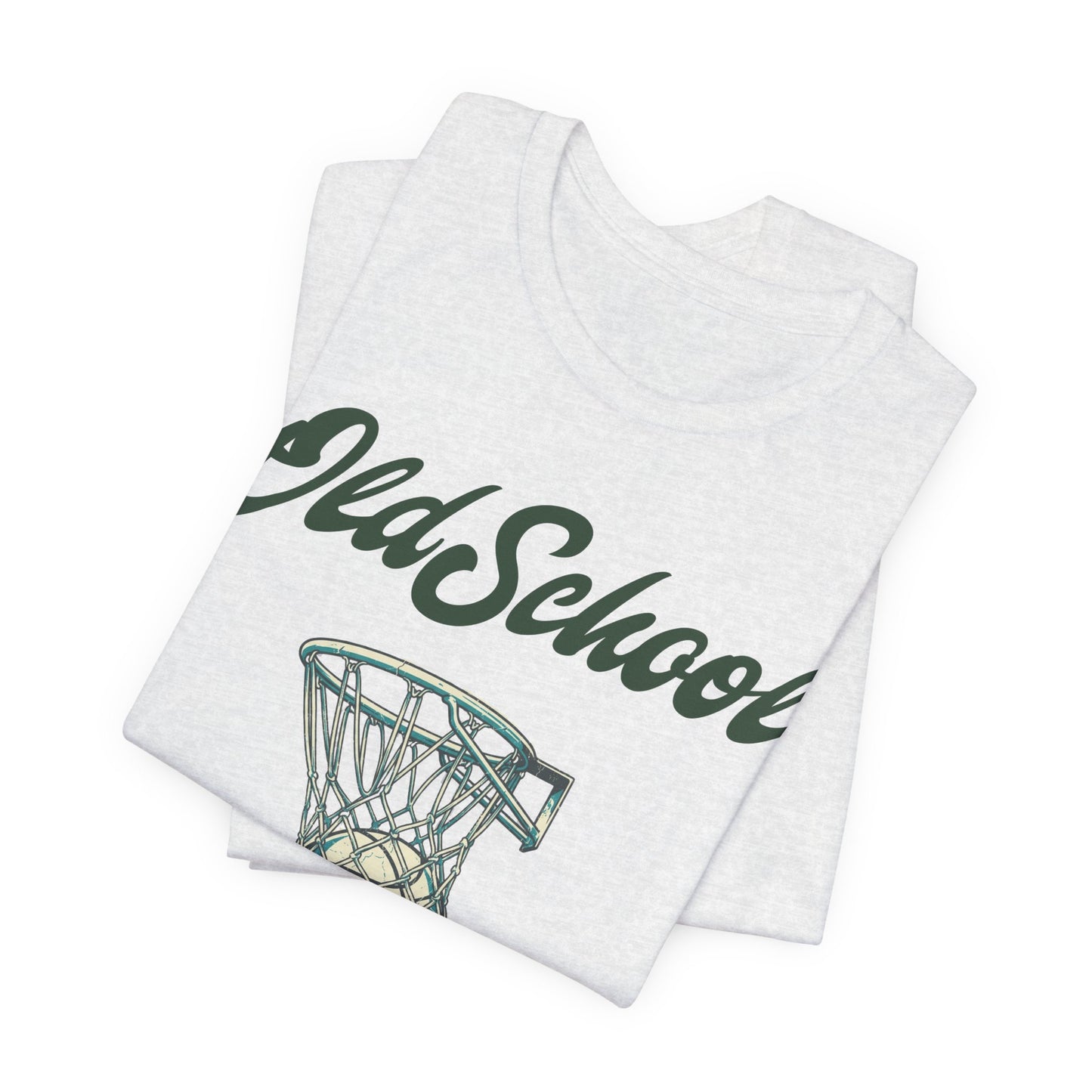 Old School Hoops Basketball T-Shirt | Retro Rim Tee | Geschenk für Baller