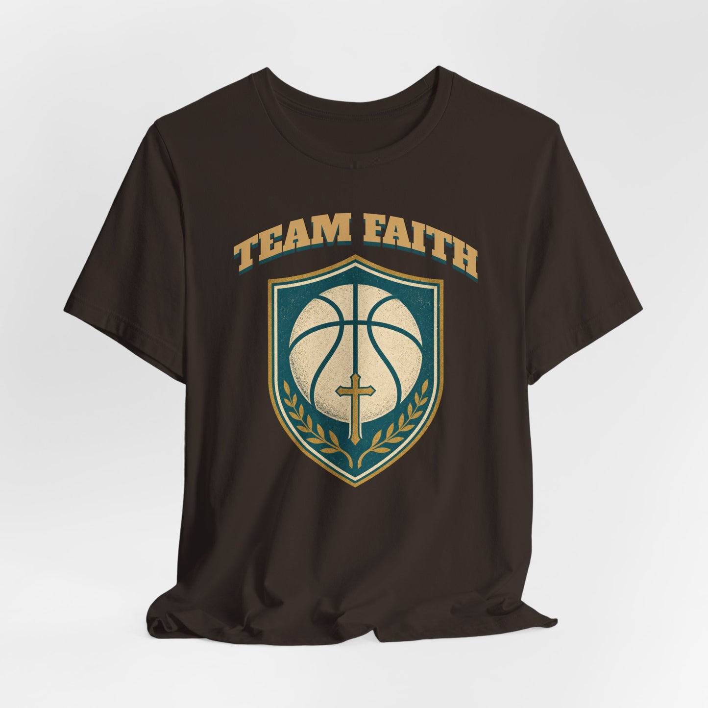 Team Faith Basketball T-Shirt | Cross & Hoops Tee | Spiritual Hoopers Gift