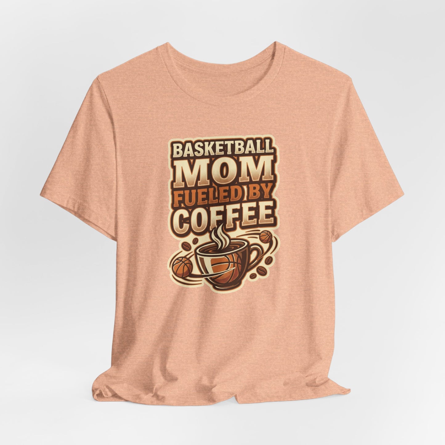 Basketball Mom Fueled by Coffee T-Shirt | Hooper Mom Tee | Perfektes Geschenk
