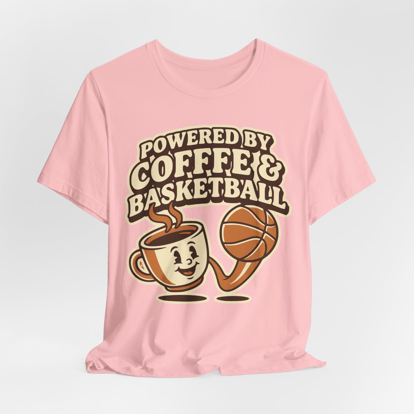 Powered by Coffee & Basketball T-Shirt | Witziger Hooper Tee | Perfektes Geschenk
