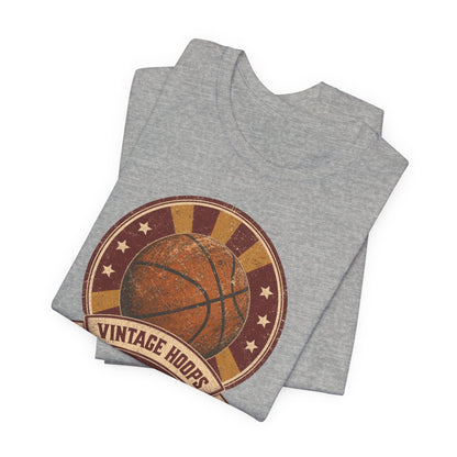 Vintage Hoops Basketball T-Shirt | Retro Distressed Tee | Perfect Gift for Hoopers