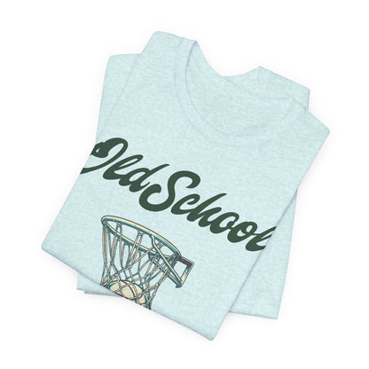 Old School Hoops Basketball T-Shirt | Retro Rim Tee | Perfect Gift for Ballers