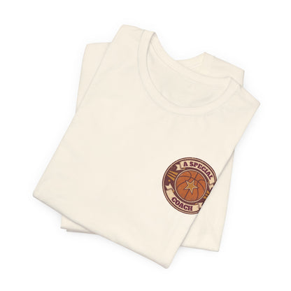 A Special Coach Basketball T-Shirt | Vintage Badge Tee | Perfect Coach Gift