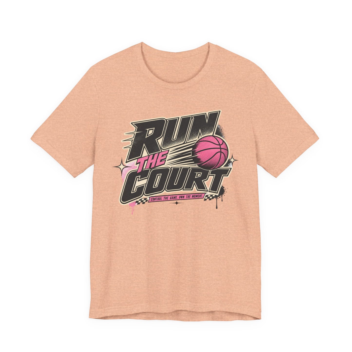 Run The Court Basketball T-Shirt | Women's Hooper Tee | Perfect Gift for Female Players