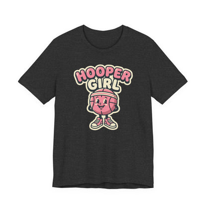 Hooper Girl Basketball T-Shirt | Retro Cartoon Tee | Perfect Gift for Female Players