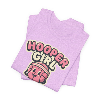 Hooper Girl Basketball T-Shirt | Retro Cartoon Tee | Perfect Gift for Female Players