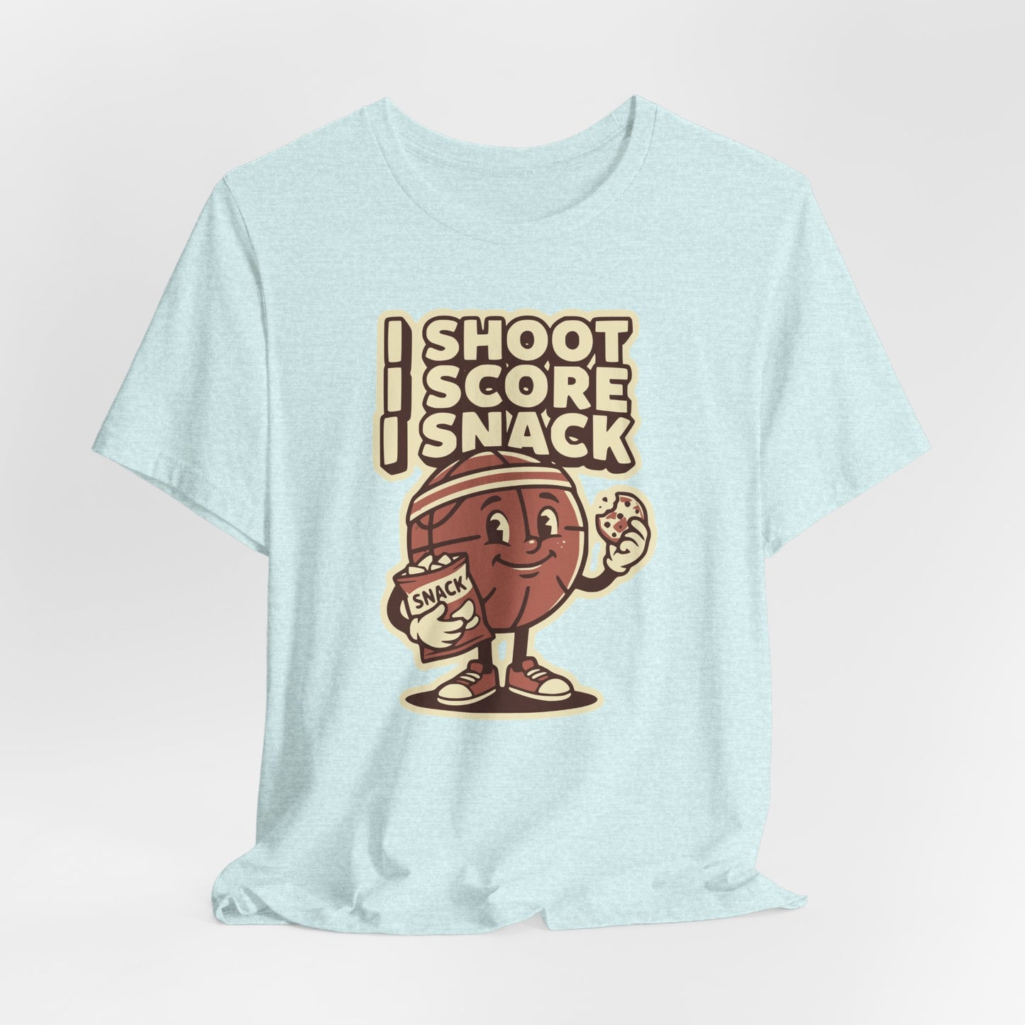I Shoot I Score I Snack Basketball T-Shirt | Witziger Hooper Tee | Geschenk