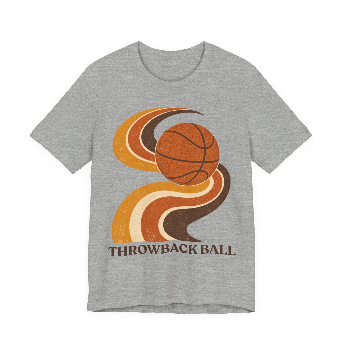 Retro Throwback Ball Basketball T-Shirt | Vintage Vibes Tee | Perfect Gift