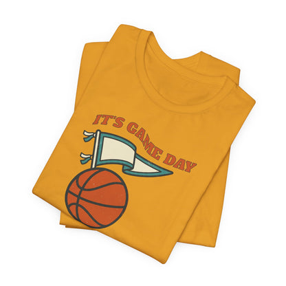 It's Gameday Basketball T-Shirt | Pennant Flag Tee | Perfect Gift for Hoopers