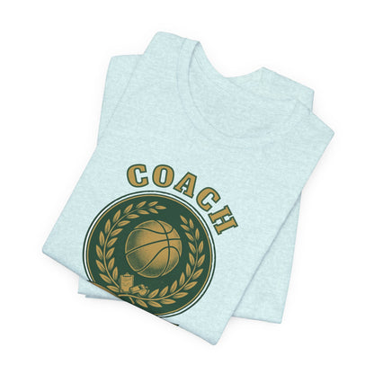 Best Coach Ever Basketball T-Shirt | Coach Crest Tee | Perfect Gift for Coaches