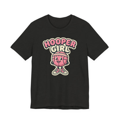 Hooper Girl Basketball T-Shirt | Retro Cartoon Tee | Perfect Gift for Female Players