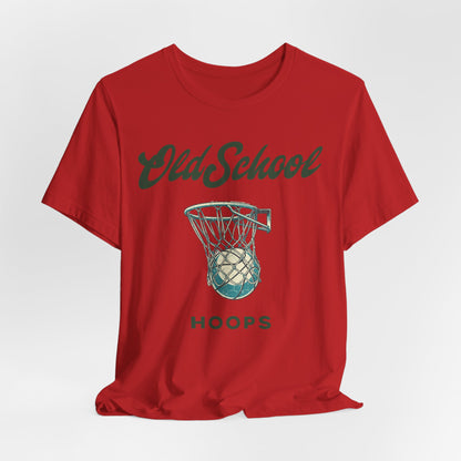Old School Hoops Basketball T-Shirt | Retro Rim Tee | Perfect Gift for Ballers