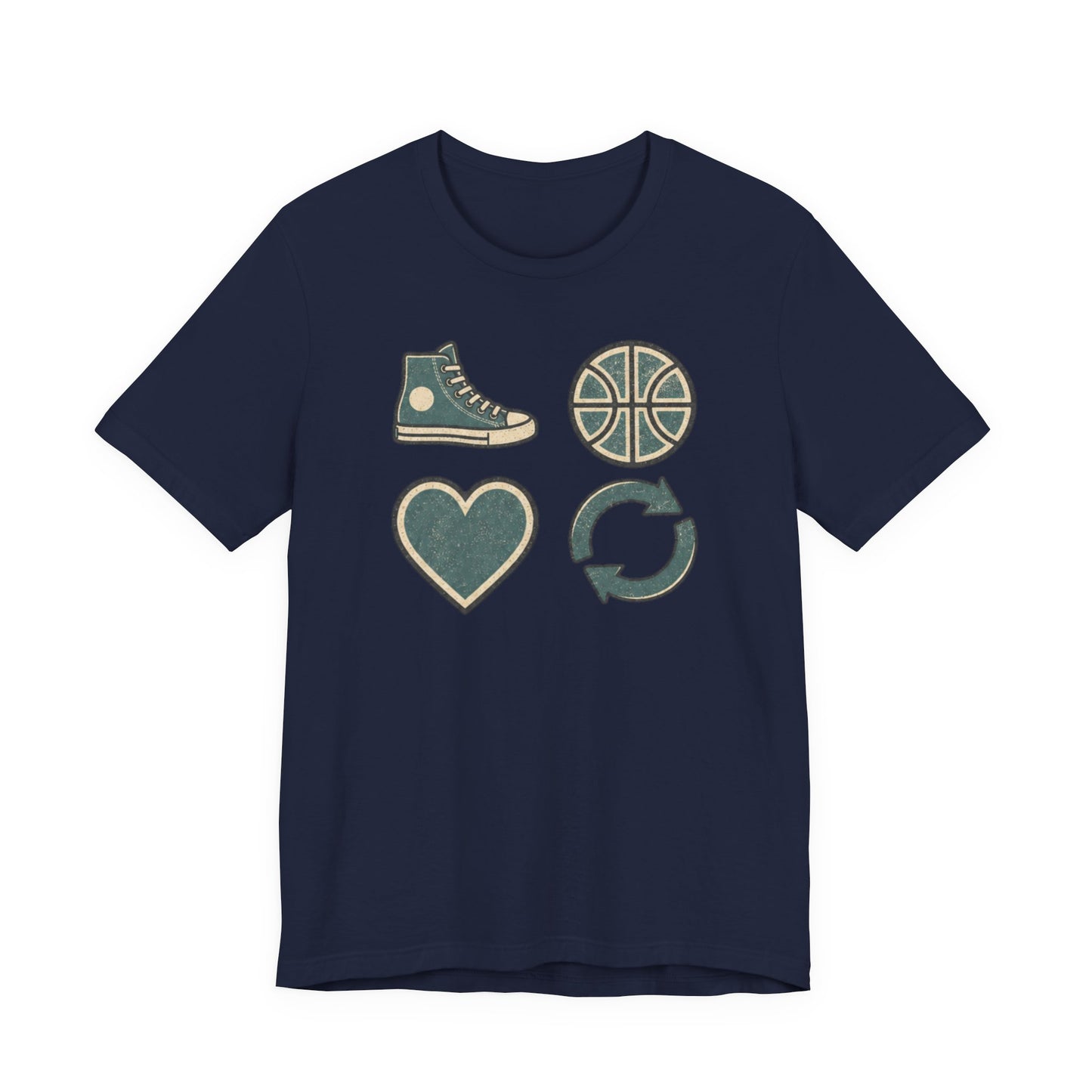 Live Hoop Repeat Basketball T-Shirt | Vintage Hooper Tee | Perfect Gift for Court Players