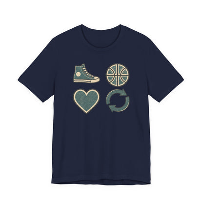 Live Hoop Repeat Basketball T-Shirt | Vintage Hooper Tee | Perfect Gift for Court Players