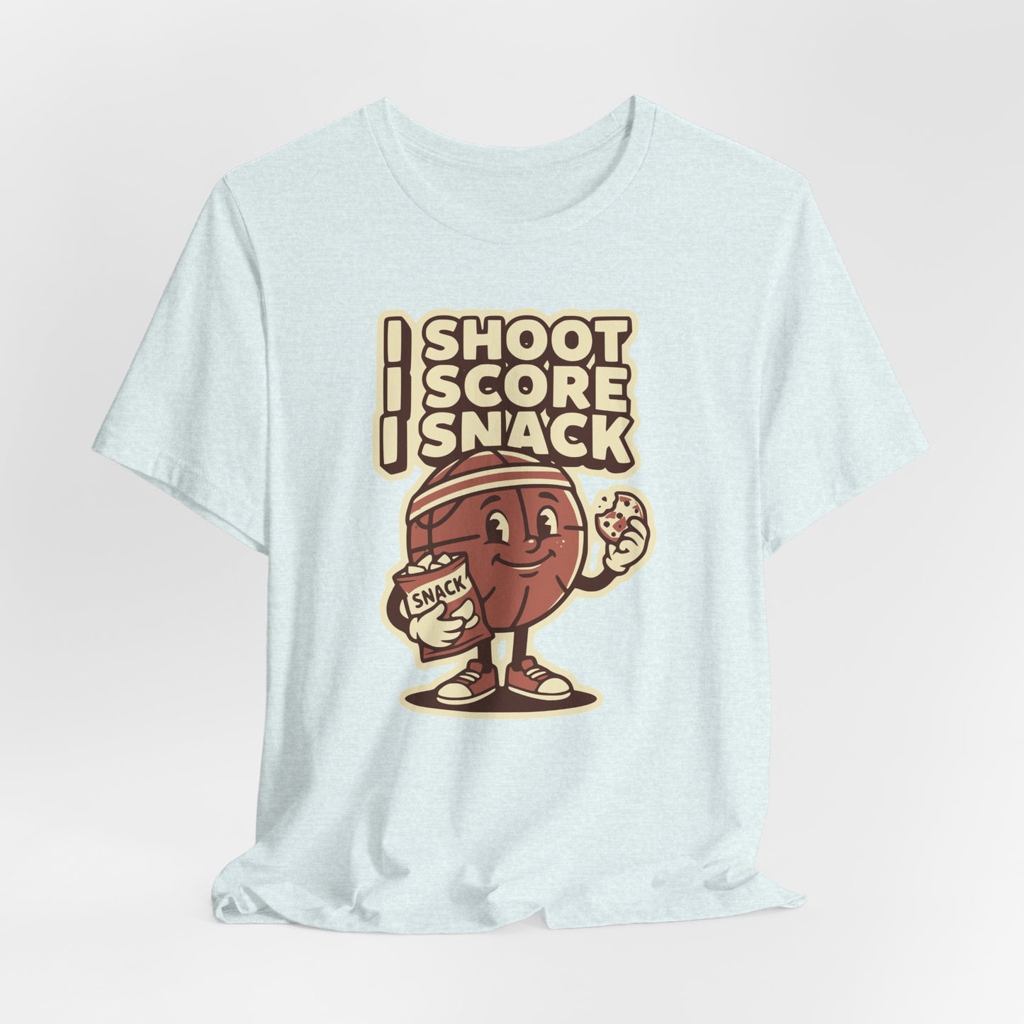 I Shoot I Score I Snack Basketball T-Shirt | Witziger Hooper Tee | Geschenk